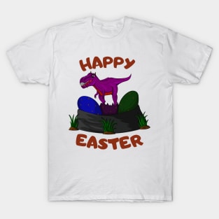Happy Easter Wished Cute Dinosaur T-Shirt